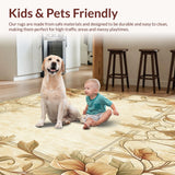 Antiquity Inspired Taupe Accent Area Elegant Beige Floor(Beige)