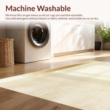 Abstract Gold Accent Line Area(Beige)