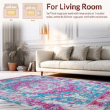 Vibrant Fuchsia Geometric Artistry(Blue)