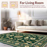 Artful Floral Lattice Composition(Green)