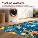 Playful Sea Animal with Alphabet and Number Learning Elements(Blue)