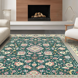 Chic Ivory Floral Motif(Green)