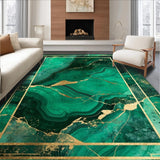 Artful Emerald and Gold Fusion(Green)