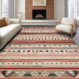Chic Multicolor Ethnic Motif(Red)