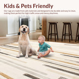 Artisan Crafted Linear Beige Area(Beige)