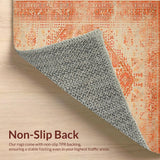 Artful Rustic Central Medallion Motif(Orange)