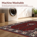 Chic Black and White Ogee Style(Red)