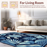 Tropical Navy Geometric Elegance(Blue)