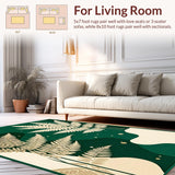 Stylish Minimalist Leafy Print(Green)