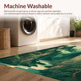 Charming Playful Scenic Print(Green)