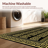 Chic Geometric Gold Accents(Black)