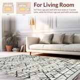 Minimalist High Pile Geometric Elegance(Gray)