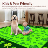 Artful Celtic Inspired Welcome Mat(Green)
