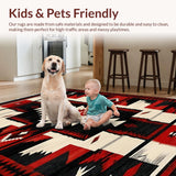 Vibrant Arrow Geometric Motif(Red)