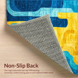 Modern Abstract Vibrant Wool(Blue)
