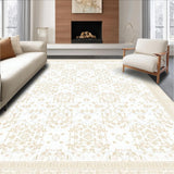 Delicate Line Art in Light Beige and White(Beige)