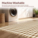 Modern Beige and White Plush Shag(Beige)
