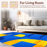 Chic Geometric Patterned Elegance(Blue)