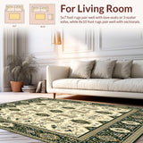 Olive Toned with Geometric and Floral Motifs(Beige)
