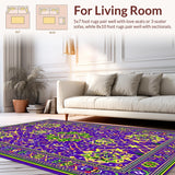 Bright Tropical Tiled Style(Purple)