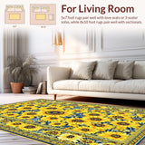 Lively Yellow Floral Texture(Yellow)