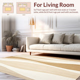 Modern Coastal Sand Tone Ripple Subtle Linear Accents(Beige)