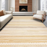 Neutral Circular with Textured Geometric Chevron and Boho Style(Beige)