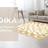 Subtle Beige Floral Accents(Beige)