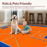 Vibrant Basketball Court Motif(Orange)