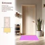 Modern Cozy Low Pile Look(Pink)