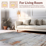 Artful Symmetrical Gray and Rust(Gray)