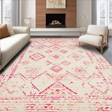 Warm Blush Toned Geometric Motif(Pink)