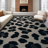 Modern Dark Grey Leopard Print(Black)