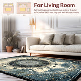 Moonlit Boho Astrology Enchanted Lunar Cycle and Solar Rays Art(Black)