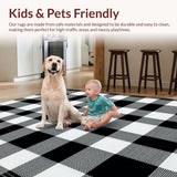 Stylish Layered Check Design(Black)