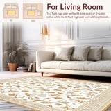 Chic Floral Boho Entryway with Layered Beige and Khaki Petal(Beige)