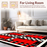 Playful Colorful Geometric Arrangement(Red)