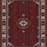 Chic Black and White Ogee Style(Red)