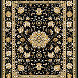 Artistic Grey Tinted Flower Design(Black)
