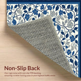 Artful Graphic Blue Blossom Motif(Blue)