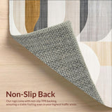 Minimalist Geometric Area in Deep Beige and Gray Color Palette(Beige)