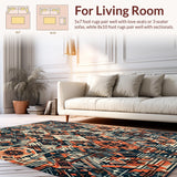 Modern Beige Area with Charcoal and Copper Accents(Orange)