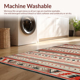 Chic Multicolor Ethnic Motif(Red)