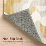 Beige Abstract Area Chic Design(Beige)