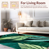 Elegant Tropical Leaf Print(Green)