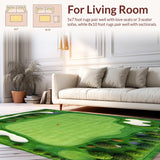 Golf Course Green Tee Off Bath Mat(Green)