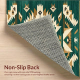 Rustic Boho Non Slip Decorative(Green)