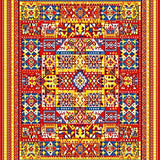 Eclectic Tiled Patterned(Red)
