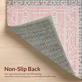 Contemporary Shaggy Patterned Delight(Pink)