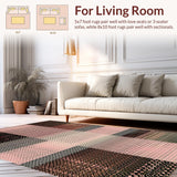 Lively Shaggy Textured Motif(Pink)